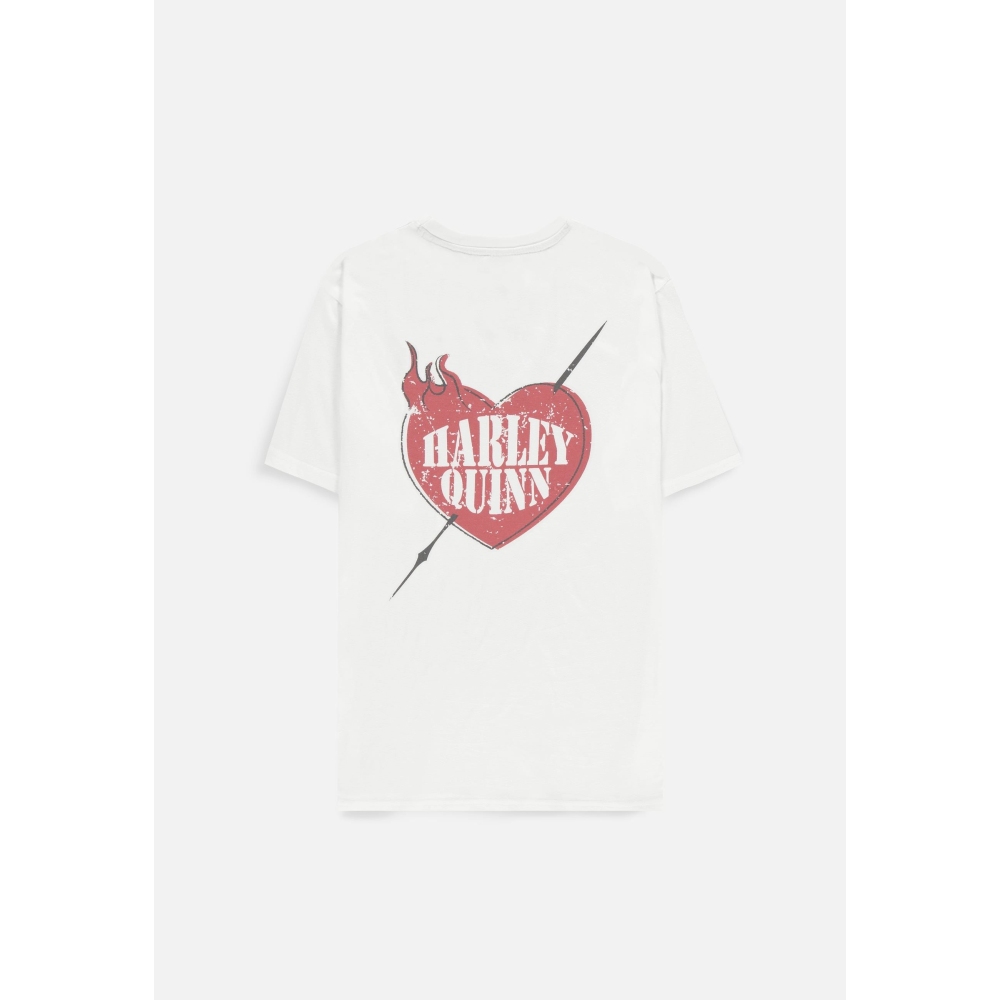 DC Comics Suicide Squad - Harley Quinn Loose Fit Tshirt Femme - Blanc